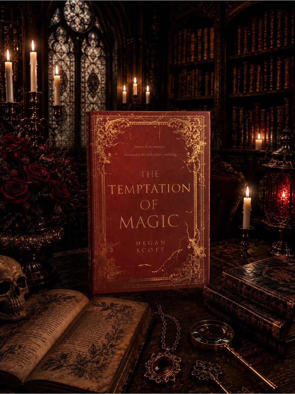 The Temptation of Magic Hardcover FairyLoot Exclusive by Megan Scott SIGNED